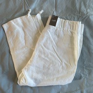 J Jill White Linen Pants